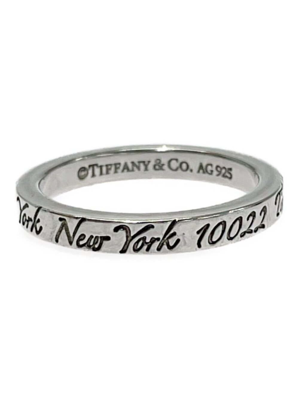 Tiffany & Co Silver Notes Narrow Ring